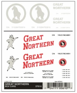 Woodland Scenics #610 - Great Northern Box Cars