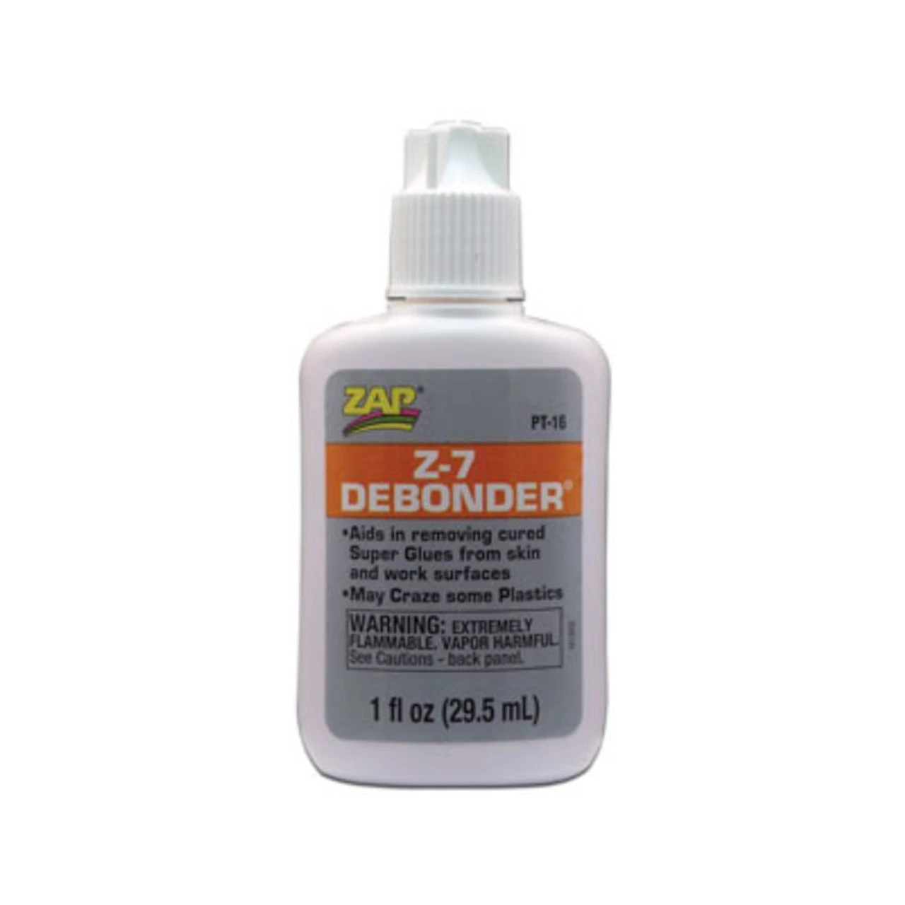 Zap 439 / PT-16 - Z-7 & Debonder Debonding Agent For CA Adhesives -- 1oz 29.6mL 3 Zap 439 / PT-16 - Z-7 & Debonder Debonding Agent For CA Adhesives -- 1oz 29.6mL